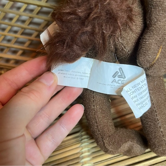 NWT Vintage 1997 ACE Looney Tunes Wiley Wile E Coyote Plush HTF 15” - Picture 6 of 6